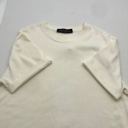 【中古品】【メンズ】 LOUIS VUITTON ルイ・ヴィトン RM222E OY8 HNN42X シグネチャーショートスリーブクルーネック 141-260913-nm-03-fuzh サイズ：L カラー：ホワイト系/オフホワイト 万代Net店