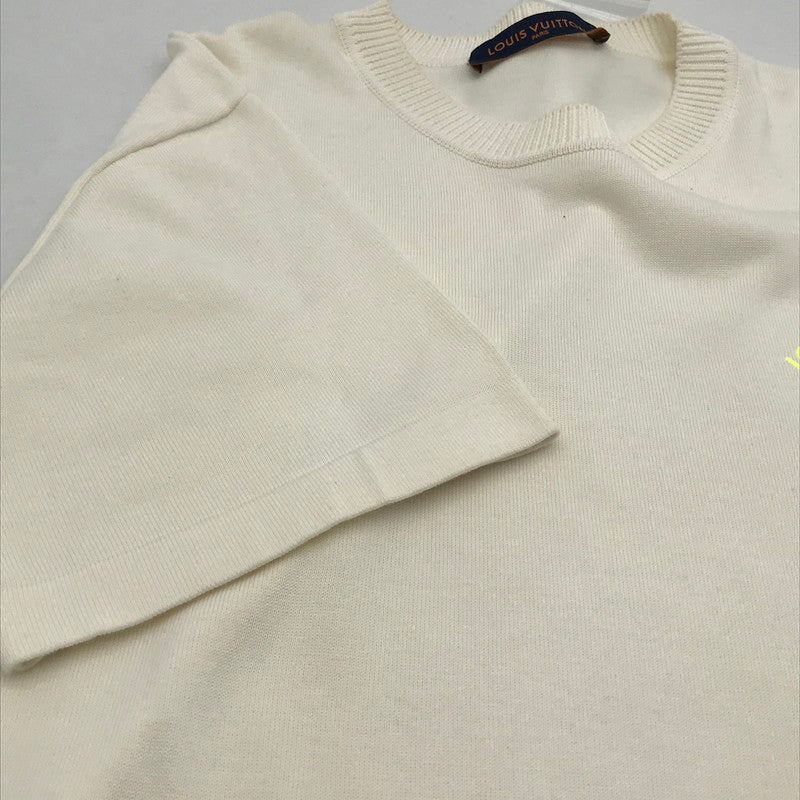 【中古品】【メンズ】 LOUIS VUITTON ルイ・ヴィトン RM222E OY8 HNN42X シグネチャーショートスリーブクルーネック 141-260913-nm-03-fuzh サイズ：L カラー：ホワイト系/オフホワイト 万代Net店