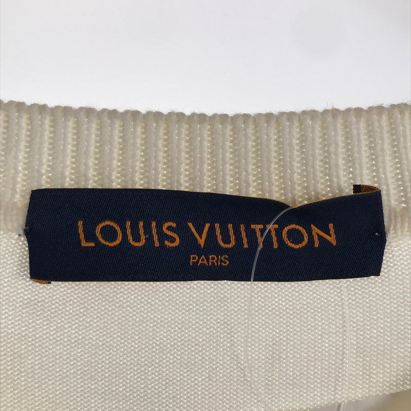 【中古品】【メンズ】 LOUIS VUITTON ルイ・ヴィトン RM222E OY8 HNN42X シグネチャーショートスリーブクルーネック 141-260913-nm-03-fuzh サイズ：L カラー：ホワイト系/オフホワイト 万代Net店