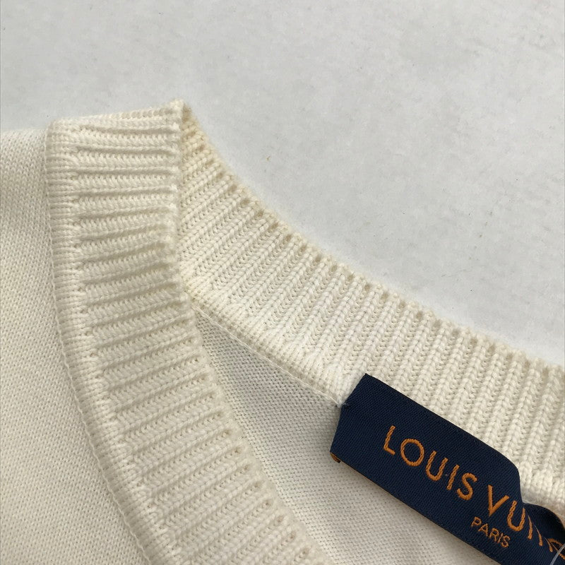 【中古品】【メンズ】 LOUIS VUITTON ルイ・ヴィトン RM222E OY8 HNN42X シグネチャーショートスリーブクルーネック 141-260913-nm-03-fuzh サイズ：L カラー：ホワイト系/オフホワイト 万代Net店