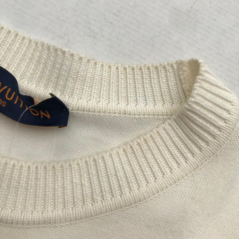 【中古品】【メンズ】 LOUIS VUITTON ルイ・ヴィトン RM222E OY8 HNN42X シグネチャーショートスリーブクルーネック 141-260913-nm-03-fuzh サイズ：L カラー：ホワイト系/オフホワイト 万代Net店