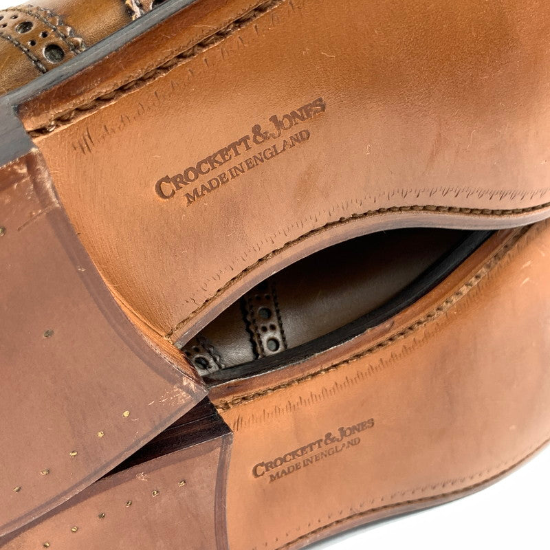 【中古美品】【メンズ】 CROCKETT & JONES クロケット＆ジョーンズ COVENTRY コベントリー 革靴 ウィングチップシューズ 162-260913-nm-12-fuzh サイズ：8 カラー：ブラウン 万代Net店