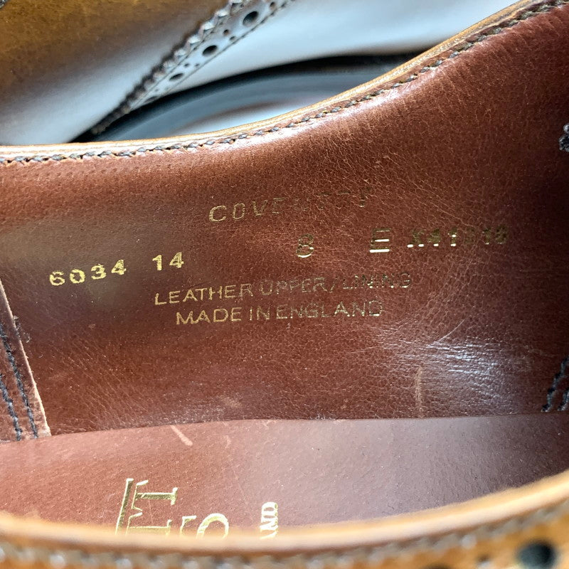 【中古美品】【メンズ】 CROCKETT & JONES クロケット＆ジョーンズ COVENTRY コベントリー 革靴 ウィングチップシューズ 162-260913-nm-12-fuzh サイズ：8 カラー：ブラウン 万代Net店
