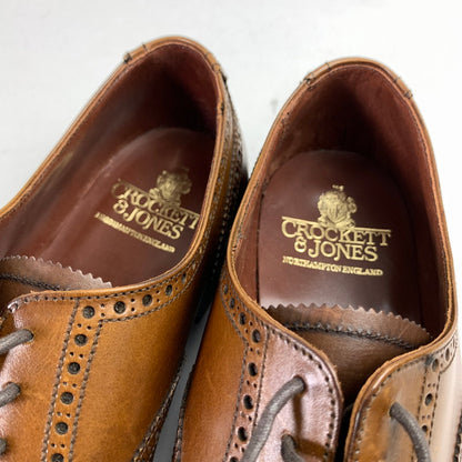 【中古美品】【メンズ】 CROCKETT & JONES クロケット＆ジョーンズ COVENTRY コベントリー 革靴 ウィングチップシューズ 162-260913-nm-12-fuzh サイズ：8 カラー：ブラウン 万代Net店
