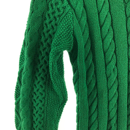 【中古品】【レディース】 POLO RALPH LAUREN ポロ・ラルフローレン コットンクリケットセーター GREEN.BLUE SIZE:S 170-260917-io-11-fuzh カラー：グリーンブルー 万代Net店