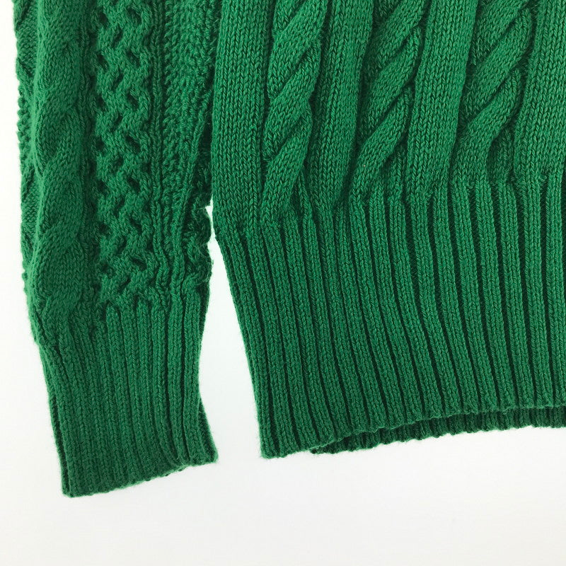【中古品】【レディース】 POLO RALPH LAUREN ポロ・ラルフローレン コットンクリケットセーター GREEN.BLUE SIZE:S 170-260917-io-11-fuzh カラー：グリーンブルー 万代Net店