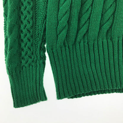 【中古品】【レディース】 POLO RALPH LAUREN ポロ・ラルフローレン コットンクリケットセーター GREEN.BLUE SIZE:S 170-260917-io-11-fuzh カラー：グリーンブルー 万代Net店