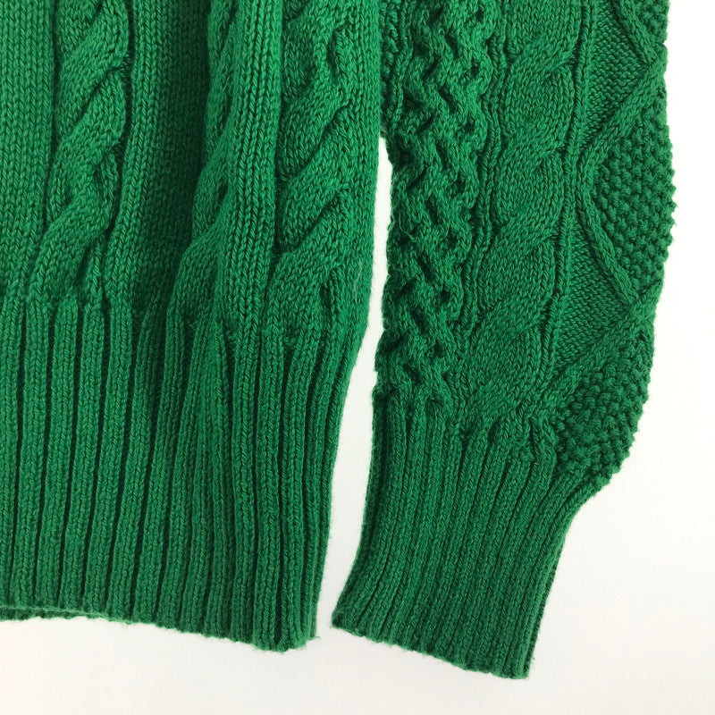 【中古品】【レディース】 POLO RALPH LAUREN ポロ・ラルフローレン コットンクリケットセーター GREEN.BLUE SIZE:S 170-260917-io-11-fuzh カラー：グリーンブルー 万代Net店