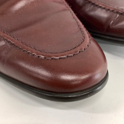 【中古品】【メンズ】 SALVATORE FERRAGAMO サルヴァトーレフェラガモ ビット ローファー 靴 164-260917-ny-06-fuzh サイズ：8.5 カラー：ボルドー 万代Net店