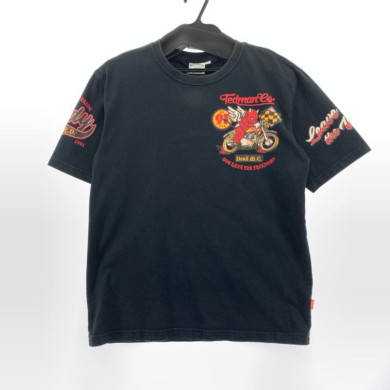 【中古品】【メンズ】 TED COMPANY Tシャツ テッドマン カラーBLACK SIZE:40 バイク バイカー 147-260925-ky-14-fuzh 万代Net店