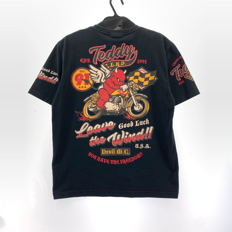 【中古品】【メンズ】 TED COMPANY Tシャツ テッドマン カラーBLACK SIZE:40 バイク バイカー 147-260925-ky-14-fuzh 万代Net店