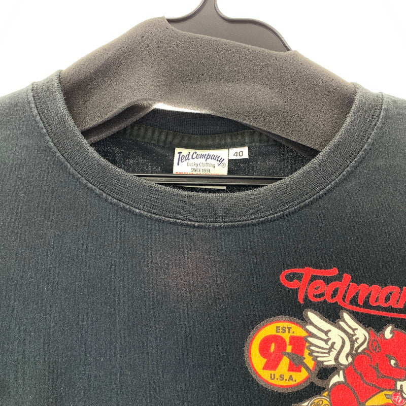 【中古品】【メンズ】 TED COMPANY Tシャツ テッドマン カラーBLACK SIZE:40 バイク バイカー 147-260925-ky-14-fuzh 万代Net店