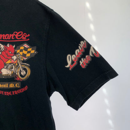 【中古品】【メンズ】 TED COMPANY Tシャツ テッドマン カラーBLACK SIZE:40 バイク バイカー 147-260925-ky-14-fuzh 万代Net店