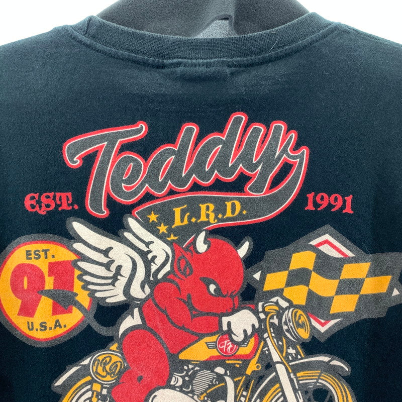 【中古品】【メンズ】 TED COMPANY Tシャツ テッドマン カラーBLACK SIZE:40 バイク バイカー 147-260925-ky-14-fuzh 万代Net店