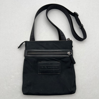 【中古品】【メンズ】 ARMANI EXCHANGE アルマーニエクスチェンジ ショルダーバック BLACK/本体のみ　※キズ、使用感有 カバン 188-261029-ky-06-fuzh 万代Net店