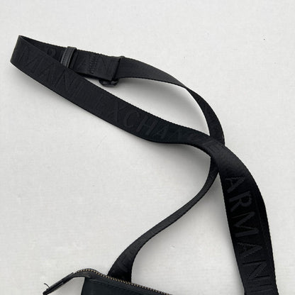 【中古品】【メンズ】 ARMANI EXCHANGE アルマーニエクスチェンジ ショルダーバック BLACK/本体のみ　※キズ、使用感有 カバン 188-261029-ky-06-fuzh 万代Net店
