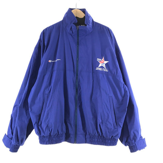 【中古品】【メンズ】 CHAMPION チャンピオン ブルゾン カラーBLUE SIZE:XL 145-261015-ky-21-fuzh 万代Net店
