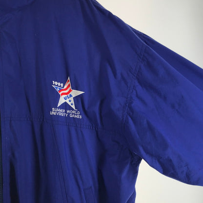 【中古品】【メンズ】 CHAMPION チャンピオン ブルゾン カラーBLUE SIZE:XL 145-261015-ky-21-fuzh 万代Net店