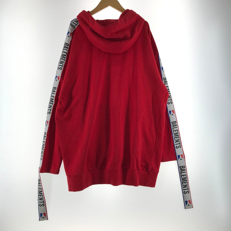 【中古品】【メンズ】 BALEMENTS×PONY ヴェトモン ポニー PARKA パーカー カラーRED SIZE:S 142-260825-vt-03-fuzh 万代Net店