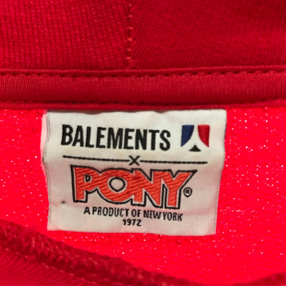 【中古品】【メンズ】 BALEMENTS×PONY ヴェトモン ポニー PARKA パーカー カラーRED SIZE:S 142-260825-vt-03-fuzh 万代Net店