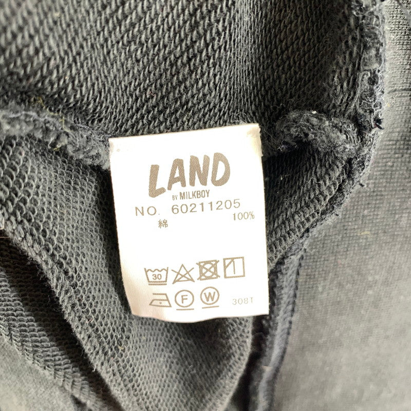 【中古品】【メンズ】 LAND BY MILKBOY ランド バイ ミルクボーイ DELICIOUS CHOCOLATE PARKA チョコレート パーカー カラーBLACK SIZE:不明 142-260925-ky-03-fuzh 万代Net店