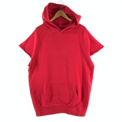 【中古品】【メンズ】 FOG FEAR OF GOD フィアオブゴッド 半袖スウェットパーカー トップス ブランド 古着 142-260921-gm-05-fuzh サイズ：L カラー：レッド 万代Net店
