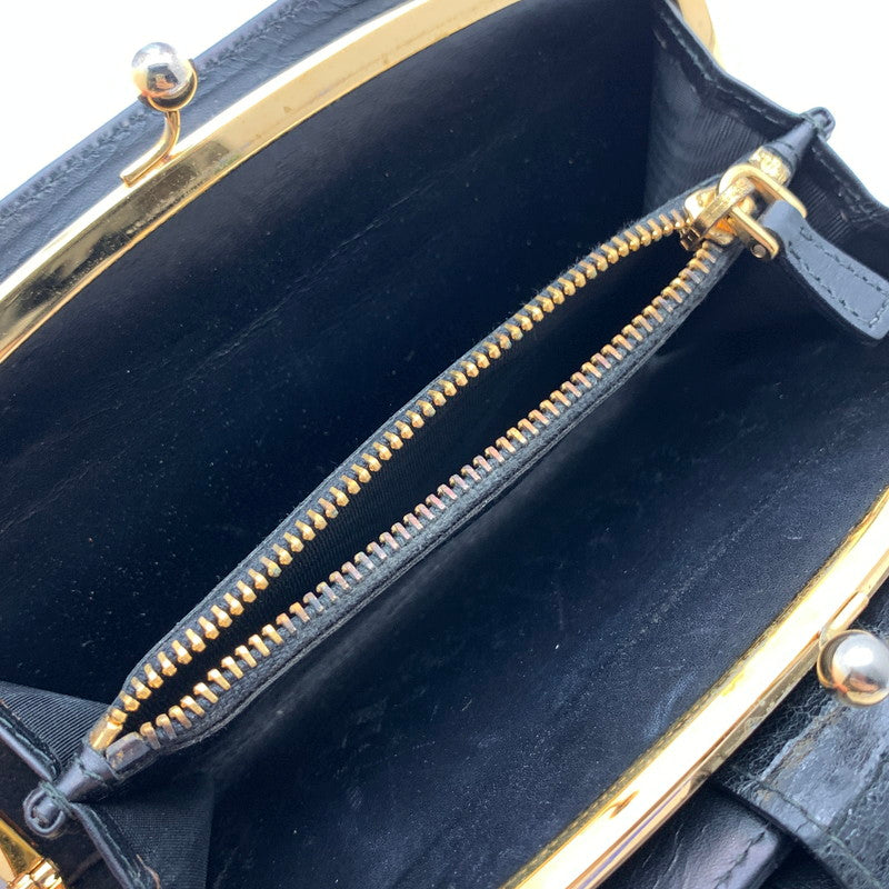 【中古品】【メンズ】 MIU MIU ミュウ ミュウ 2つ折り 財布 財布 ウォレット 181-260809-hi-17-fuzh カラー：ブラック 万代Net店