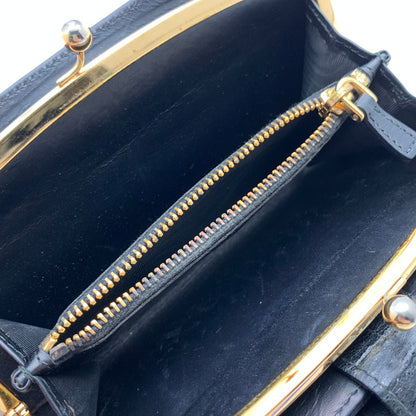 【中古品】【メンズ】 MIU MIU ミュウ ミュウ 2つ折り 財布 財布 ウォレット 181-260809-hi-17-fuzh カラー：ブラック 万代Net店