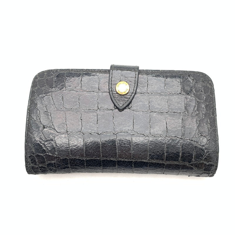 【中古品】【メンズ】 MIU MIU ミュウ ミュウ 2つ折り 財布 財布 ウォレット 181-260809-hi-17-fuzh カラー：ブラック 万代Net店