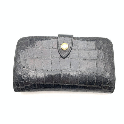 【中古品】【メンズ】 MIU MIU ミュウ ミュウ 2つ折り 財布 財布 ウォレット 181-260809-hi-17-fuzh カラー：ブラック 万代Net店