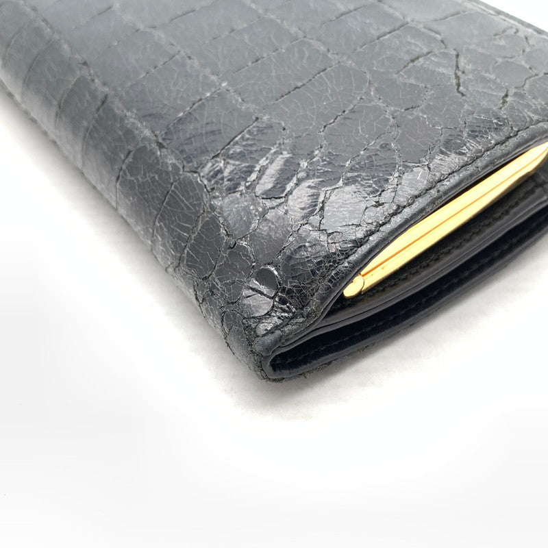 【中古品】【メンズ】 MIU MIU ミュウ ミュウ 2つ折り 財布 財布 ウォレット 181-260809-hi-17-fuzh カラー：ブラック 万代Net店