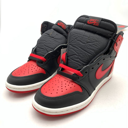【中古美品】【レディース】 NIKE ナイキ HV6674-067 AIR JORDAN 1 HIGH 85 "BRED" エアジョーダン スニーカー 靴 160-260920-gm-27-fuzh サイズ：24cm カラー：ブラック レッド 万代Net店