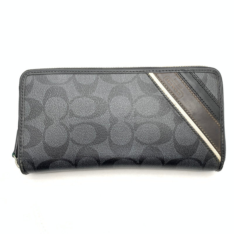 【中古品】【メンズ】 COACH コーチ 長財布 財布 ウォレット 181-260922-gm-29-fuzh サイズ：- カラー：ブラック 万代Net店