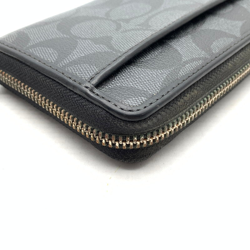 【中古品】【メンズ】 COACH コーチ 長財布 財布 ウォレット 181-260922-gm-29-fuzh サイズ：- カラー：ブラック 万代Net店