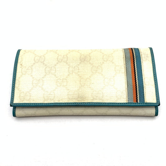 【中古品】【メンズ】 GUCCI グッチ 212186 4276 GGスプリームシェリーライン長財布 ウォレット 180-260919-gm-34-fuzh カラー：ホワイト 万代Net店