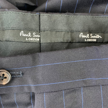 【中古品】【メンズ】 PAUL SMITH ポール・スミス セットアップ ジャケット ズボン BLACK.BLUE ※使用感有 141-260920-io-29-fuzh カラー：ブラックブルー 万代Net店