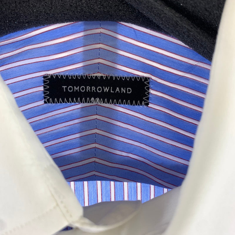 【中古品】【レディース】 TOMORROWLAND トゥモローランド LS SHIRT 長袖シャツ カラーBLUE.WHITE SIZE:不明 170-260925-ky-10-fuzh 万代Net店