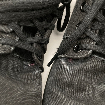 【中古品】【レディース】 Dr.Martens ドクターマーチン 7EYE 7ホール キャンバス ブーツ 靴 167-260929-vt-90-fuzh サイズ：UK5 カラー：ブラック 万代Net店