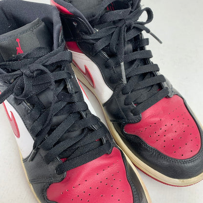 【中古品】【メンズ】 NIKE ナイキ 554724-066 AIR JORDAN 1 MID "NOBLE RED" エアジョーダン 1 ミッド スニーカー 靴 160-260928-mh-18-fuzh サイズ：26.5cm カラー：レッド・ブラック 万代Net店