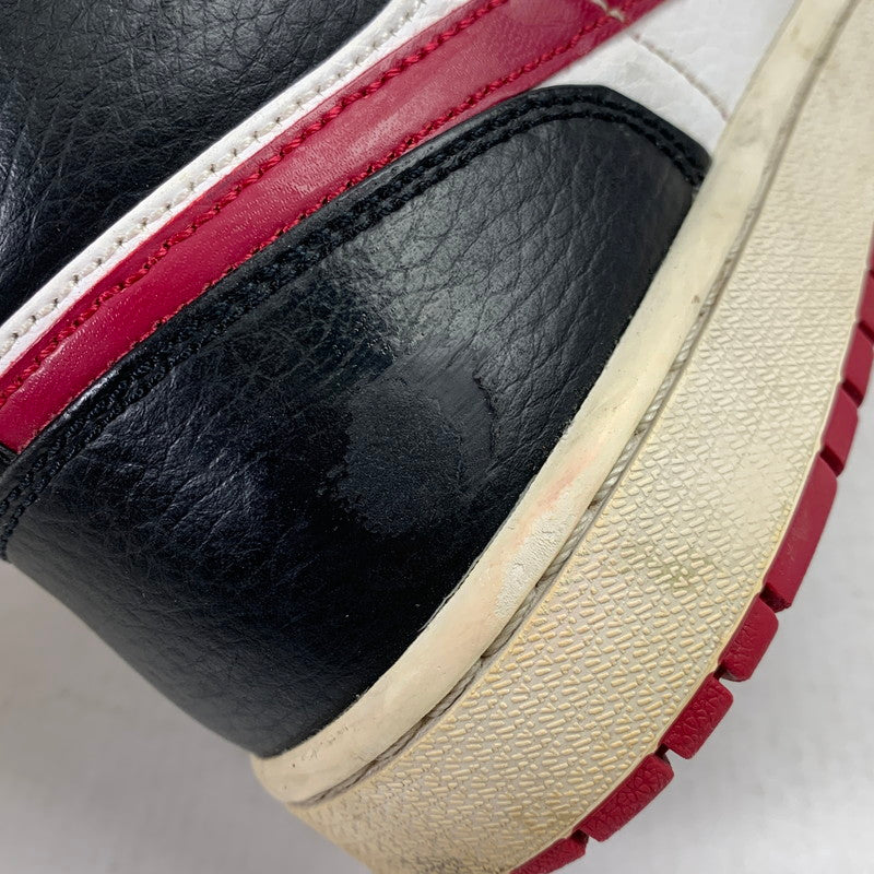 【中古品】【メンズ】 NIKE ナイキ 554724-066 AIR JORDAN 1 MID "NOBLE RED" エアジョーダン 1 ミッド スニーカー 靴 160-260928-mh-18-fuzh サイズ：26.5cm カラー：レッド・ブラック 万代Net店