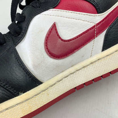 【中古品】【メンズ】 NIKE ナイキ 554724-066 AIR JORDAN 1 MID "NOBLE RED" エアジョーダン 1 ミッド スニーカー 靴 160-260928-mh-18-fuzh サイズ：26.5cm カラー：レッド・ブラック 万代Net店