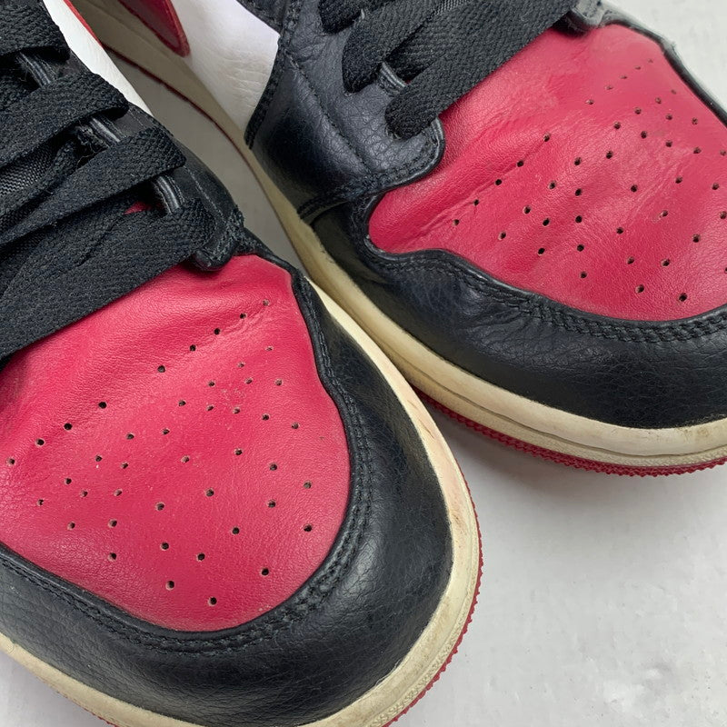【中古品】【メンズ】 NIKE ナイキ 554724-066 AIR JORDAN 1 MID "NOBLE RED" エアジョーダン 1 ミッド スニーカー 靴 160-260928-mh-18-fuzh サイズ：26.5cm カラー：レッド・ブラック 万代Net店
