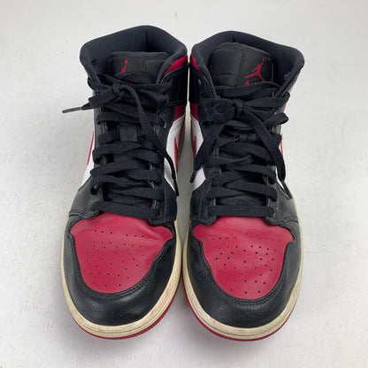 【中古品】【メンズ】 NIKE ナイキ 554724-066 AIR JORDAN 1 MID "NOBLE RED" エアジョーダン 1 ミッド スニーカー 靴 160-260928-mh-18-fuzh サイズ：26.5cm カラー：レッド・ブラック 万代Net店