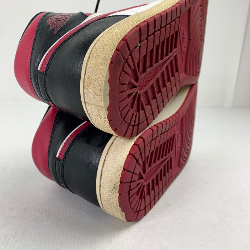 【中古品】【メンズ】 NIKE ナイキ 554724-066 AIR JORDAN 1 MID "NOBLE RED" エアジョーダン 1 ミッド スニーカー 靴 160-260928-mh-18-fuzh サイズ：26.5cm カラー：レッド・ブラック 万代Net店