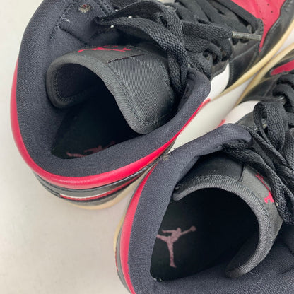 【中古品】【メンズ】 NIKE ナイキ 554724-066 AIR JORDAN 1 MID "NOBLE RED" エアジョーダン 1 ミッド スニーカー 靴 160-260928-mh-18-fuzh サイズ：26.5cm カラー：レッド・ブラック 万代Net店