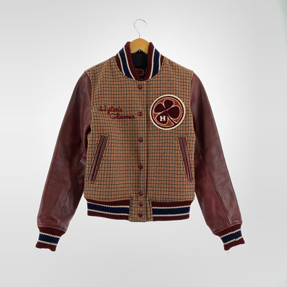 【中古品】【レディース】 HYSTERIC GLAMOUR ヒステリックグラマー スタジャン ORANGE.チェックSIZE:F 90年代 ※毛玉.使用感有 169-260925-ky-11-fuzh 万代Net店