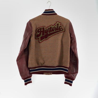 【中古品】【レディース】 HYSTERIC GLAMOUR ヒステリックグラマー スタジャン ORANGE.チェックSIZE:F 90年代 ※毛玉.使用感有 169-260925-ky-11-fuzh 万代Net店
