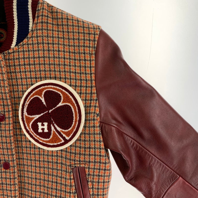【中古品】【レディース】 HYSTERIC GLAMOUR ヒステリックグラマー スタジャン ORANGE.チェックSIZE:F 90年代 ※毛玉.使用感有 169-260925-ky-11-fuzh 万代Net店