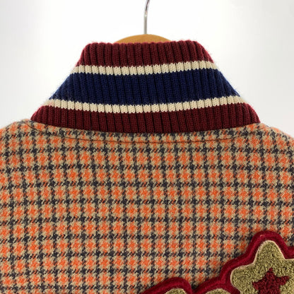 【中古品】【レディース】 HYSTERIC GLAMOUR ヒステリックグラマー スタジャン ORANGE.チェックSIZE:F 90年代 ※毛玉.使用感有 169-260925-ky-11-fuzh 万代Net店