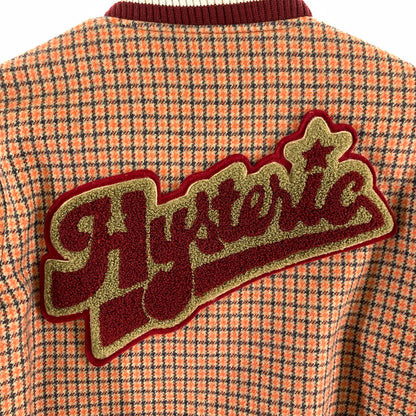 【中古品】【レディース】 HYSTERIC GLAMOUR ヒステリックグラマー スタジャン ORANGE.チェックSIZE:F 90年代 ※毛玉.使用感有 169-260925-ky-11-fuzh 万代Net店